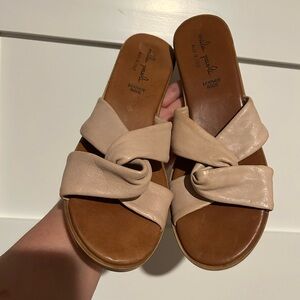 Mila Paoli Leather Sandals/ Slides Size 9.5